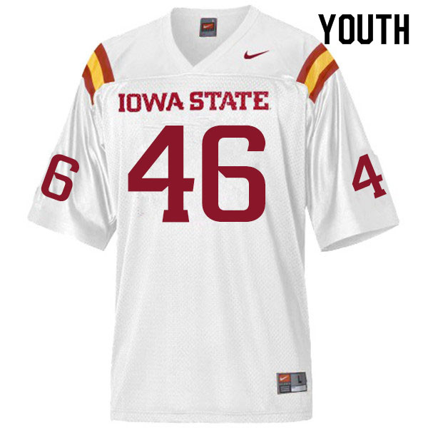 Iowa State Cyclones Youth #46 Andrew Ernstmeyer Nike NCAA Authentic White College Stitched Football Jersey YJ42N50XA